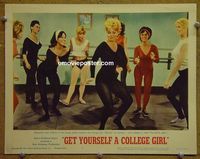 K912 GET YOURSELF A COLLEGE GIRL lobby card #6 '64 the Watusi!