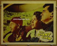 K922 GIANT CLAW lobby card #5 '57 three real scared people!