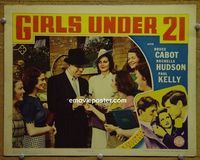 K927 GIRLS UNDER 21 #3 lobby card '40 paying young girls!