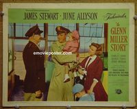 K931 GLENN MILLER STORY lobby card #2 '54 James Stewart, Allyson