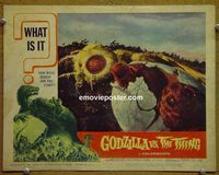 K937 GODZILLA VS MOTHRA lobby card #4 '64 egg hatching!