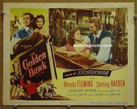 K941 GOLDEN HAWK lobby card '52 Rhonda Fleming, Sterling Hayden