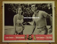 K944 GOLDFINGER/DR NO lobby card #3 '66 Connery as Bond!