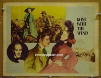 K946 GONE WITH THE WIND lobby card #7 R47 four top stars!
