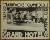 K961 GRAND HOTEL lobby card #6 R50s Crawford, Barrymore