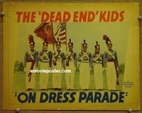 L359 ON DRESS PARADE lobby card '39 Dead End Kids in uniform!