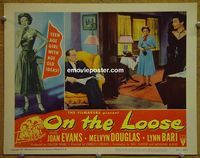 L360 ON THE LOOSE lobby card #7 '51 bad girl Joan Evans!