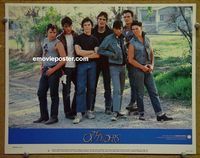L378 OUTSIDERS lobby card #5 '82 great cast portrait!