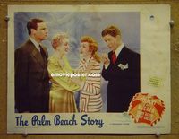 L380 PALM BEACH STORY lobby card '42 Preston Sturges, 4 stars!