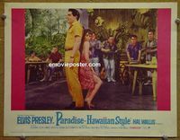 L385 PARADISE HAWAIIAN STYLE lobby card #3 '66 Elvis Presley