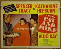 L392 PAT & MIKE lobby card #7 '52 Spencer Tracy, Kate Hepburn
