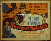 K299 PERILOUS HOLIDAY title lobby card '46 Pat O'Brien