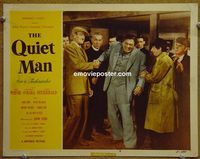 L434 QUIET MAN lobby card #2 '51 John Wayne, flabby handshake!