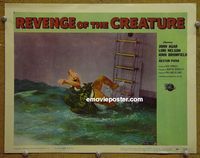 L454 REVENGE OF THE CREATURE lobby card #5 '55 attacked!
