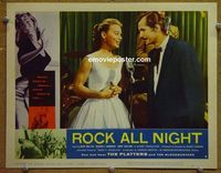 L469 ROCK ALL NIGHT lobby card #4 '57 rock 'n' roll classic!