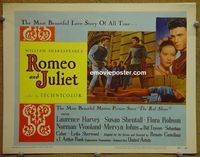 K339 ROMEO & JULIET title lobby card '55 Laurence Harvey
