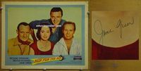 K488 RUN FOR THE SUN personally signed (autographed) lobby card #3 '56 Jane Greer
