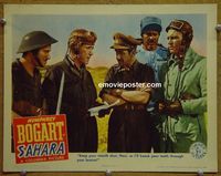 L485 SAHARA lobby card '43 Humphrey Bogart with Nazis!