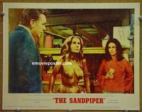 L499 SANDPIPER lobby card #7 '65 nude Liz Taylor w/ Liz & Rich!