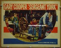 L527 SERGEANT YORK lobby card '41 Gary Cooper, Howard Hawks
