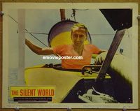 L552 SILENT WORLD lobby card #5 '56 Jacques Cousteau close up!