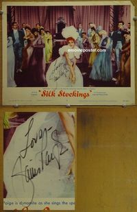 K489 SILK STOCKINGS personally signed (autographed) lobby card #8 '57 Janis Paige