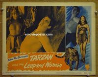 L661 TARZAN & THE LEOPARD WOMAN lobby card #6 R50 Weissmuller