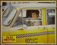 L664 TAXI DRIVER lobby card '76 De Niro in cab, Martin Scorsese