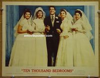 L668 TEN THOUSAND BEDROOMS lobby card #8 '57 Dean Martin & gals!