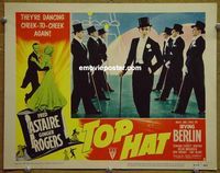 L730 TOP HAT lobby card #2 R53 Fred Astaire in top hat & tails!