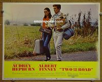 L746 TWO FOR THE ROAD lobby card #1 '67 Audrey Hepburn, Al Finney
