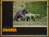 L765 VALLEY OF GWANGI lobby card #2 '69 Harryhausen, dinosaurs