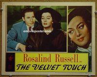 L767 VELVET TOUCH lobby card #5 '48 Rosalind Russell, Leo Genn