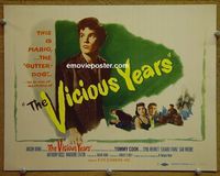 K427 VICIOUS YEARS title lobby card '50 Tommy Cook, Merritt