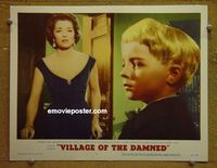 L772 VILLAGE OF THE DAMNED lobby card #7 '60 leave us alone!