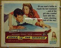 K431 VOICE IN THE MIRROR title lobby card '58 Julie London