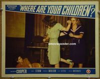L808 WHERE ARE YOUR CHILDREN lobby card '44 Gale Storm fighting!