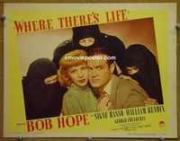 L812 WHERE THERE'S LIFE lobby card #4 '47 Bob Hope, Signe Hasso