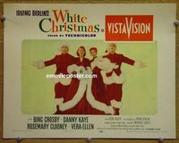 L814 WHITE CHRISTMAS lobby card '54 best card in set, all stars!