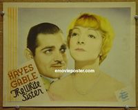 L820 WHITE SISTER lobby card '33 great Gable & Hayes close up!