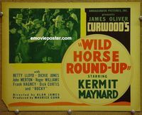 K444 WILD HORSE ROUND-UP title lobby card '37 Kermit Maynard