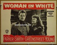 L829 WOMAN IN WHITE lobby card #2 '48 Alexis Smith, Gig Young