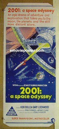 p004 2001 A SPACE ODYSSEY Australian daybill movie poster '68 Kubrick
