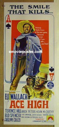 p015 ACE HIGH Australian daybill movie poster '69 Eli Wallach