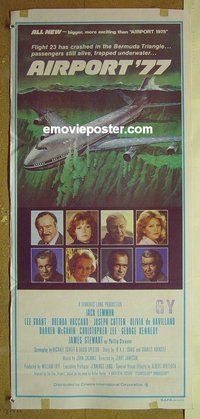 p027 AIRPORT '77 Australian daybill movie poster '77 Lee Grant, Jack Lemmon