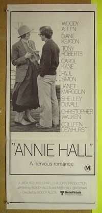p047 ANNIE HALL Australian daybill movie poster #2 '77 Woody Allen, Keaton