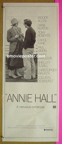 p046 ANNIE HALL Australian daybill movie poster #1 '77 Woody Allen, Keaton