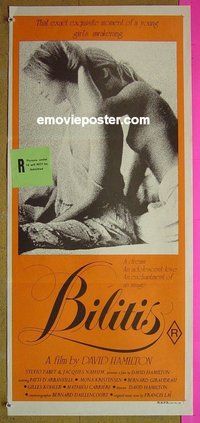 p095 BILITIS Australian daybill movie poster '77 French lesbian sex!