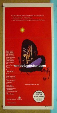 p129 BUTTERFLY Australian daybill movie poster '82 Pia Zadora