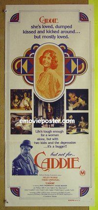 p131 CADDIE Australian daybill movie poster '76 Helen Morse